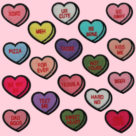 Valentine Hearts Patch (Small/Chenille)
