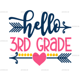 Hello 3rd Grade DTF Transfer