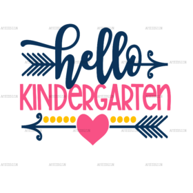 Hello Kindergarten DTF Transfer