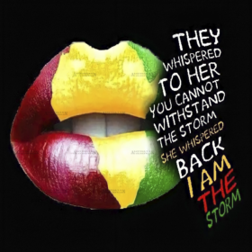 Iam The Storm Lips DTF Transfer