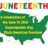 Juneteenth America Map DTF Transfer