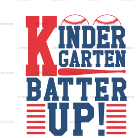 Kindergarten Batter Up DTF Transfer