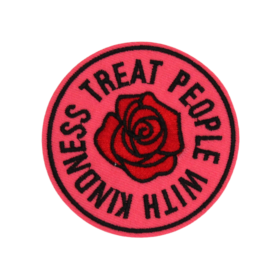 Treat People With Kindness Rose Patch (Small/Embroidery)