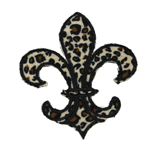 Mardi Gras Fleur De Lis Patch (Large/Embroidery) - Image 2