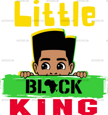 Little Black King DTF Transfer