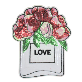 Love Perfume Bottle Patch (Large/Sequin)