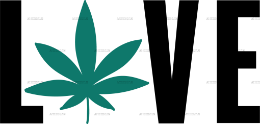 Love weed DTF Transfer