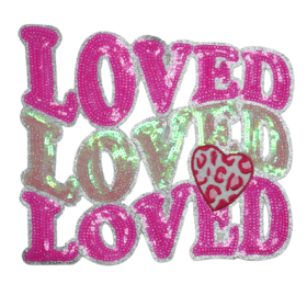 Loved Loved Loved Patch (Large/Sequin)