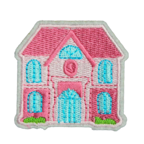 Pink House Patch (Small/Embroidery)