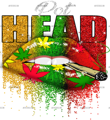Pot head weed DTF Transfer