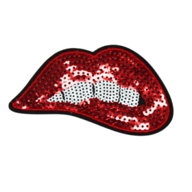 Red Lips Patch (Small/Sequin)