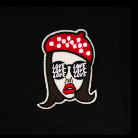Girl With Love Sunglasses Patch (Small/Embroidery)
