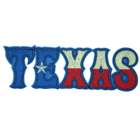 Texas Blue & Red Patch (Large/Embroidery)