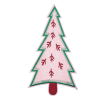 Pink Christmas Tree Patch (Large/Chenille)