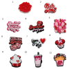Valentine Croc Charms