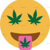 Weed emoji DTF Transfer