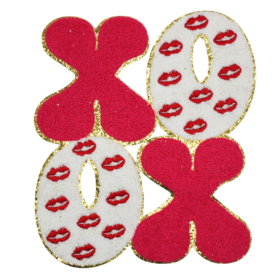 XOXO Lips Patch (Large/Chenille)