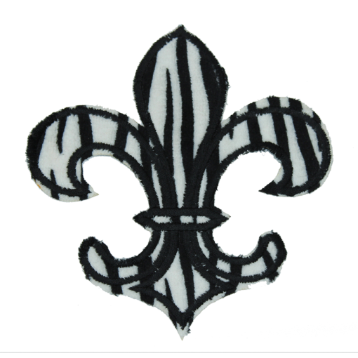 Mardi Gras Fleur De Lis Patch (Large/Embroidery) - Image 3