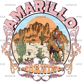 Amarillo Morning DTF Transfer