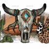 Aztec Boho Skull DTF Transfer