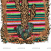 Cactus Serape Frame DTF Transfer
