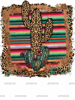 Cactus Serape Frame DTF Transfer