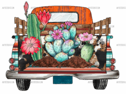 Cactus Truck DTF Transfer