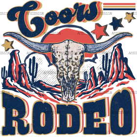 Coors Rodeo DTF Transfer