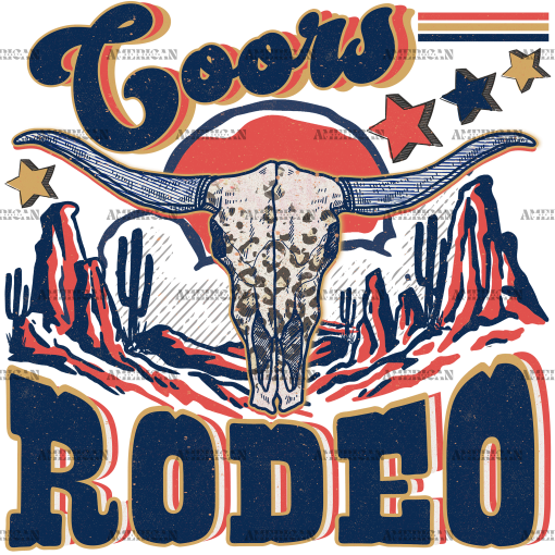 Coors Rodeo DTF Transfer