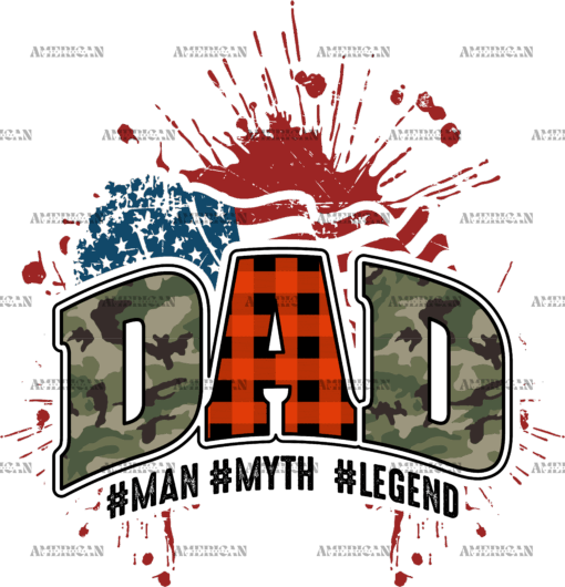 Dad Man Myth Legend-2 DTF Transfer