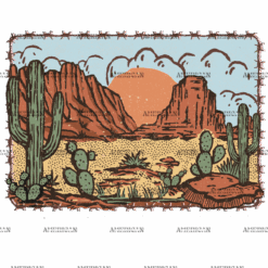 Desert Frame DTF Transfer