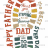 Happy Father's Day Footstep DTF Transfer