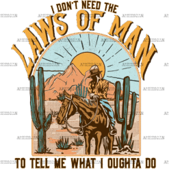 Laws Of Man DTF Transfer