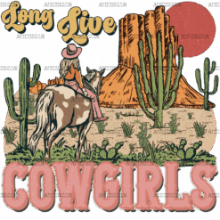Long Live Cowgirls-1 DTF Transfer