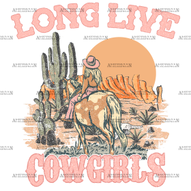 Long Live Cowgirls-2 DTF Transfer