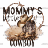 Mommy's Little Cowboy DTF Transfer