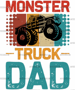 Monster Truck Dad-1 DTF Transfer