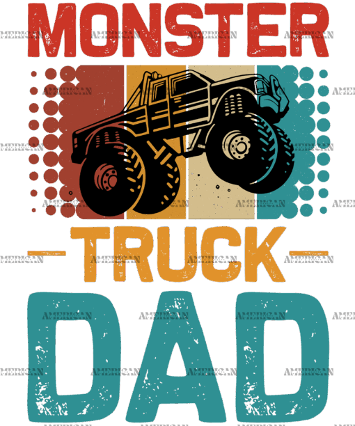 Monster Truck Dad-1 DTF Transfer