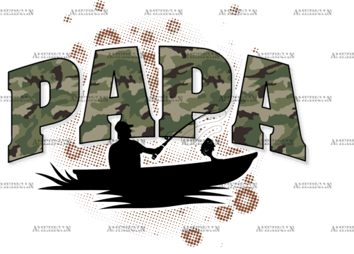 Papa Fishing DTF Transfer