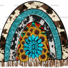Rainbow Sunflower Gemstone DTF Transfer