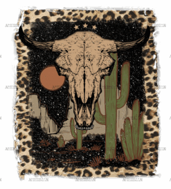 Retro Bull Skull DTF Transfer