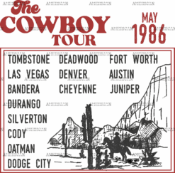 The Cowboy Tour DTF Transfer
