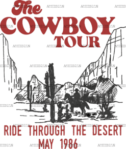 The Cowboy Tour Ride Through The Desert DTF Transfer