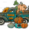 Western Pumpkin Farm Truck DTF Transfer