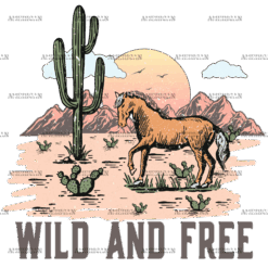 Wild And Free-1 DTF Transfer