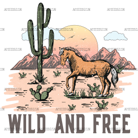 Wild And Free-1 DTF Transfer