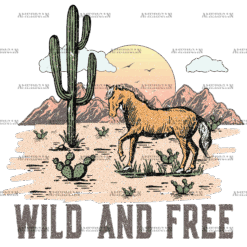 Wild And Free-2 DTF Transfer