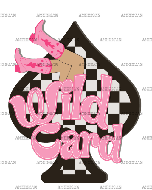 Wild Card Skin-White DTF Transfer