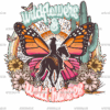 Wild Flowers And Wild Horses DTF Transfer