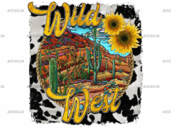 Wild West Sunflower DTF Transfer